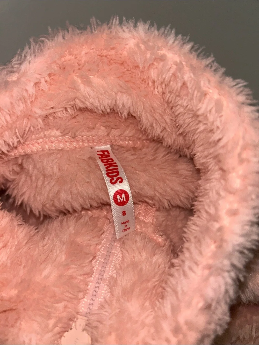 fabkids Plush Blush Pink Fuzzy Hoodie